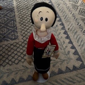 Presents Black and Blue Fabric Label